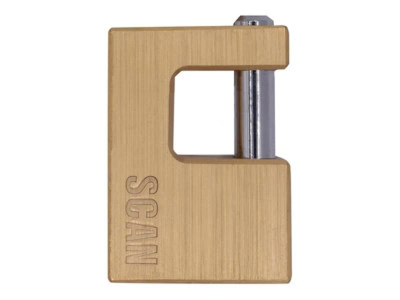 Image of Scan ZA111-60 Brass Shutter Padlock 60mm ZA111-60