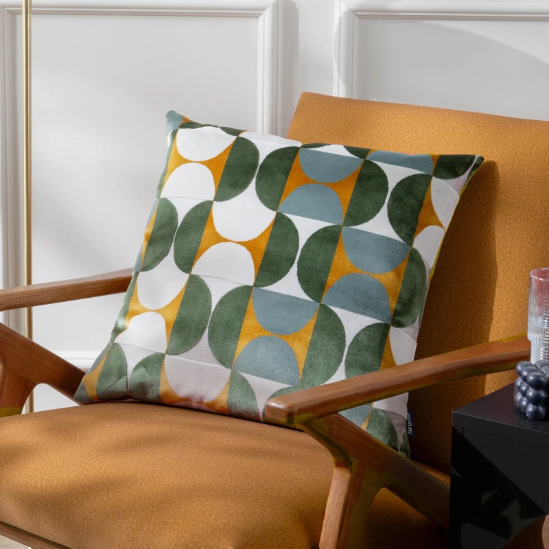 Image of Paoletti Bardot Square Cushion Gold