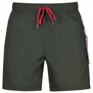 Image of Tommy Bodywear Stripe Flag Swim Shorts - Duffel Bag300