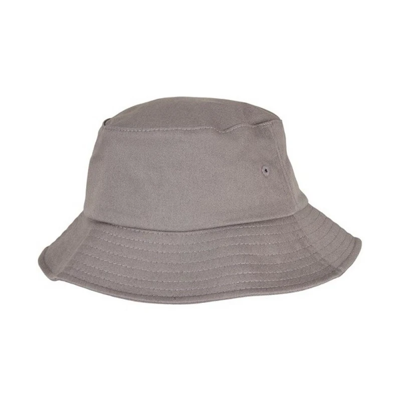 Image of Yupoong Flexfit Cotton Twill Bucket Hat in Grey Grey Unisex One Size