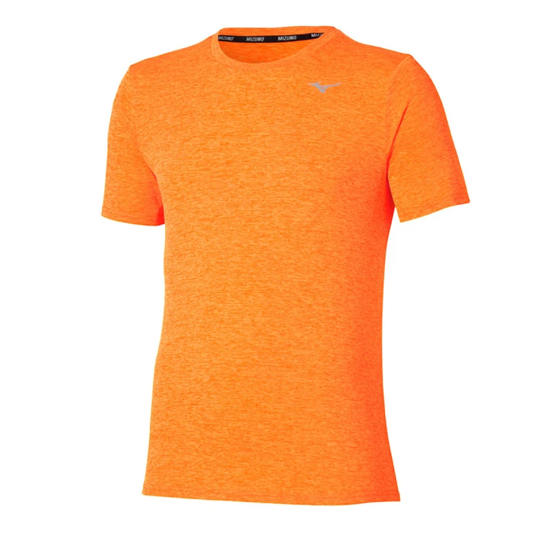 Image of Mizuno Mizuno Core Impulse Short Sleeve Tee Mens Tangelo - Orange / L
