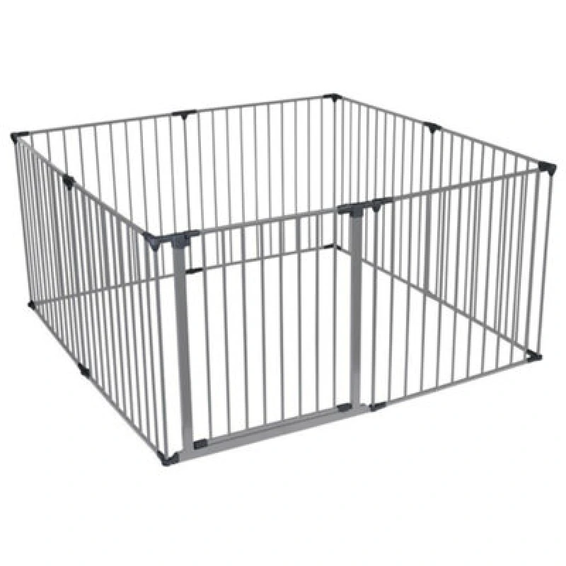 Image of Safetots Premium Multi Panel Play Den, 144Cm X 144Cm, Grey, 70Cm High