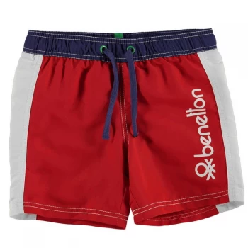 Image of Benetton Junior Boys Swimming Trunks - Red