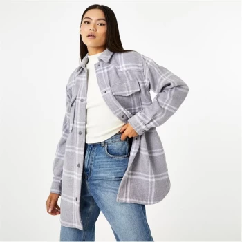 Image of Jack Wills Pocket Shacket - Grey Check