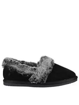 Image of Hush Puppies Ariel Slippers - Black, Size 4, Women