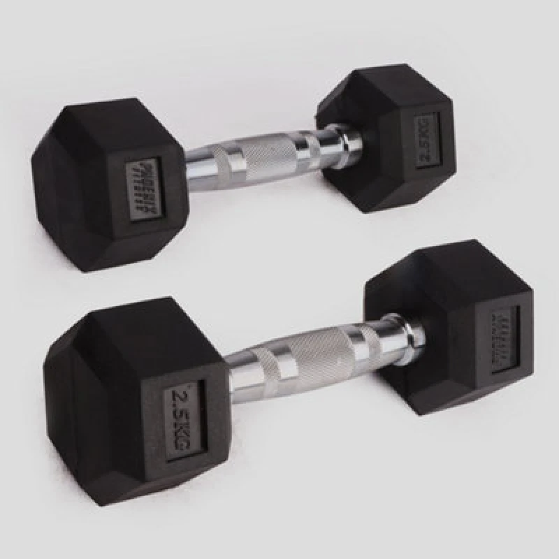 Image of Phoenix Fitness 2.5Kg Hexagonal Dumbbell Pair For Home Strength Training