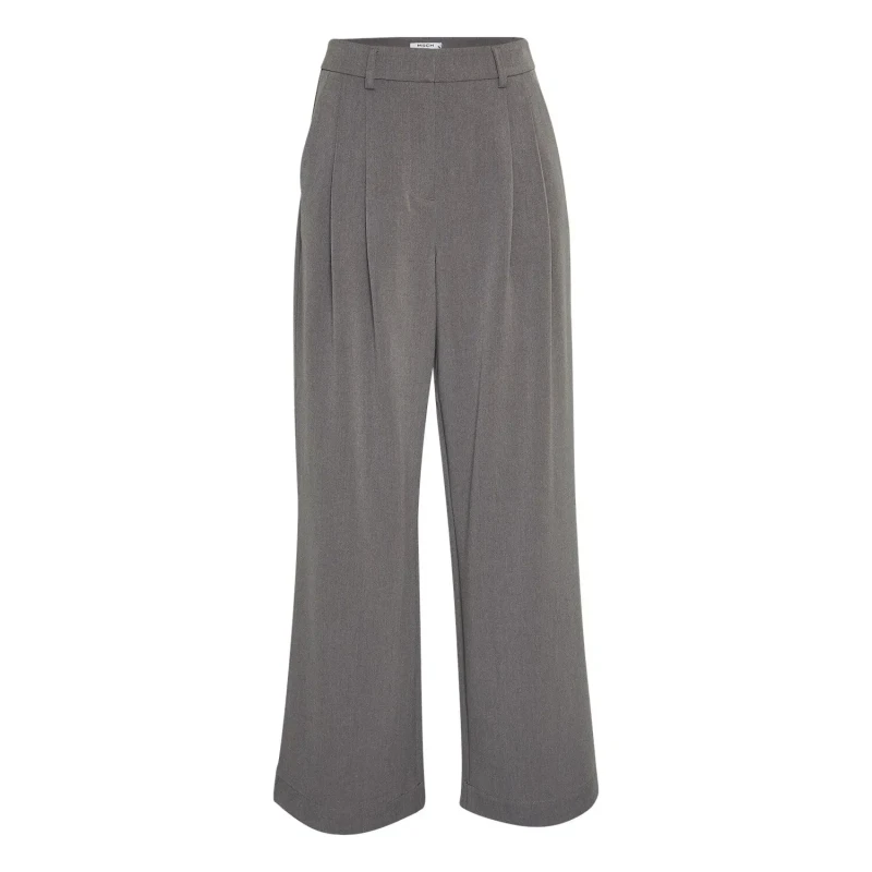 Image of moss copenhagen Womens high waist Trousers Moss Copenhagen Henrika Gris Female M