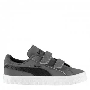 Image of Puma Smash Vulc Infant Boys Trainers - Grey