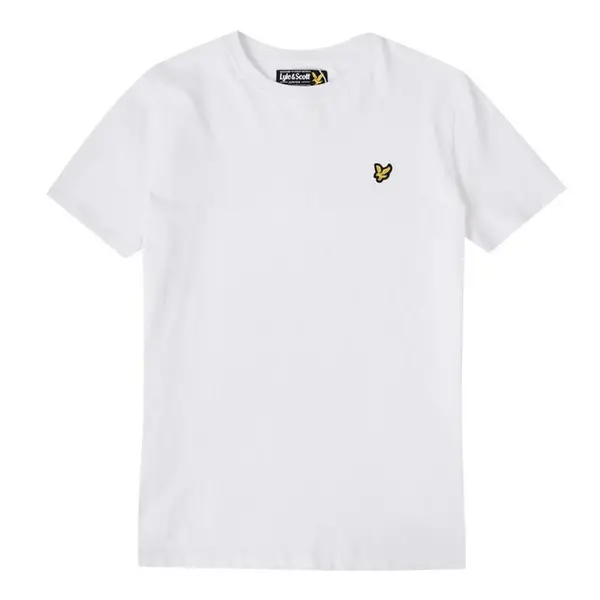Image of Lyle & Scott Bright White Junior Logo T-Shirt White Boys 8Y 175893UK