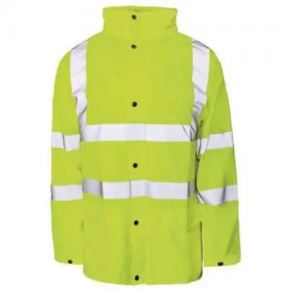 Image of ESE Direct Hi-Vis Yellow Stormflex Rain Jacket - Size Medium 405400 Hi Vis Clothing