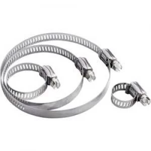 Image of Hose clamps Slotted hex head Silver