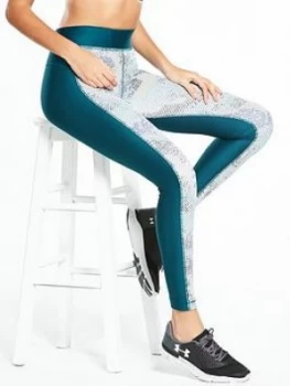 Image of Urban Armor Gear HeatGear Armour Printed Legging Teal Teal Size L Women
