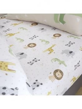 Image of Catherine Lansfield Roarsome Animals Junior Fitted Sheet