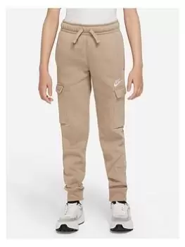 Image of Nike Older Boys Nsw Club Cargo Pant - Khaki, Size Xs=7-8 Years