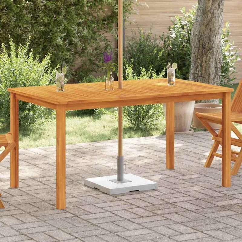 Image of VIDAXL Garden Table 150x90x74cm Solid Acacia Wood Vidaxl 44105fr
