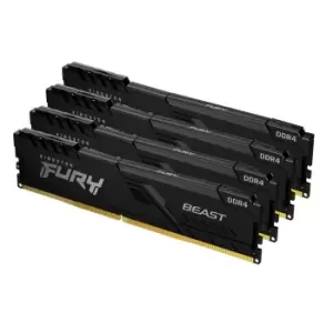 Image of Kingston Technology FURY Beast memory module 64GB 4 x 16GB DDR4...