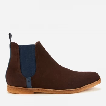 Image of Ted Baker Mens Mardin Suede Chelsea Boots - Brown - UK 8