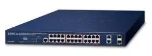 Image of 4-Port GE 802.3bt+ 20-Port 802.3at+ 2Port TP/SFP - Switch - Copper Wire