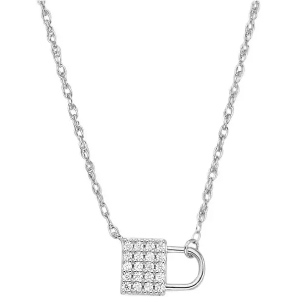 Image of Fossil Ladies Fossil STERLING Necklace - Silver One Size