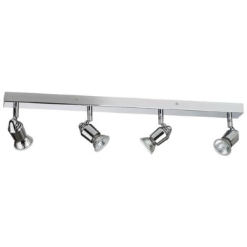 Image of Linea Verdace Lighting - Linea Verdace Bomba 4 Light Spotlight Bar Chrome