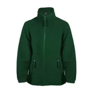 Image of SOLS Childrens/Kids North Zip-Up Fleece Jacket (4yrs) (Forest Green)