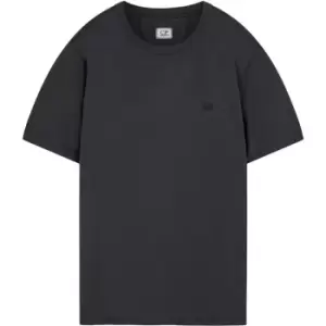 Image of CP COMPANY Short Sleeve Basic Logo T Shirt - Blue