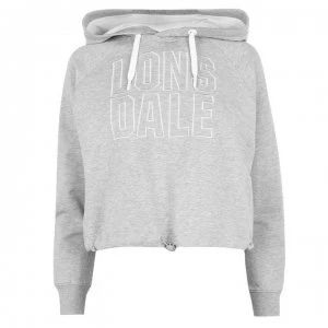 Image of Lonsdale Toggle OTH Hoodie Ladies - Grey Marl