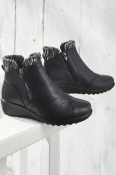 Image of Flexisole Knitted Collar Boots