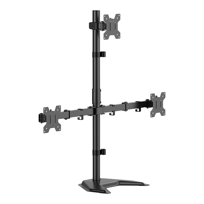 Image of LogiLink Triple Monitor stand. 17"-32". steel. arm length: e