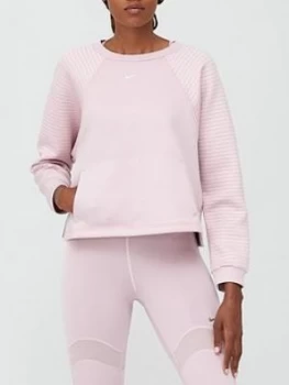 Image of Nike Training Pro Lux Sweatshirt - Pink