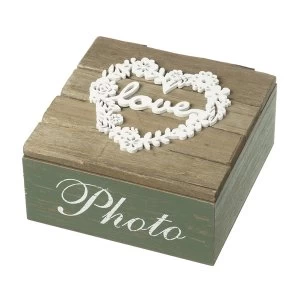 Image of Rustic Wooden Photo Box By Heaven Sends