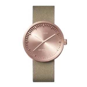 Image of Leff Amsterdam LT71033 D38 Rose Gold Tone Cordura Wristwatch