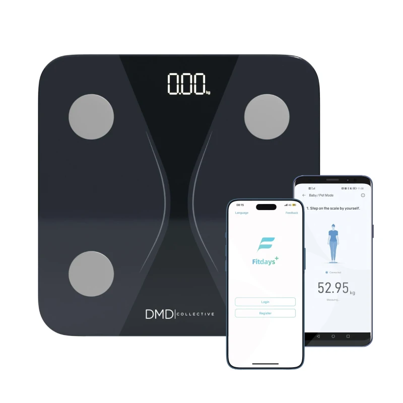 Image of DMD Collective Smart Digital Bathroom Scales Black unisex One Size