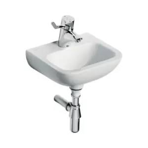 Image of Ideal Standard Contour 21 Hand Rinse Basin 1 Tap Hole 370 x 300 mm S212201 - 867131