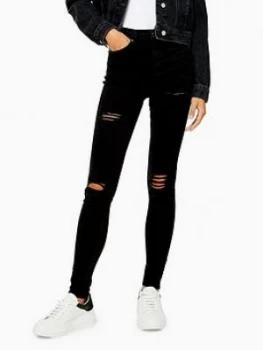 Image of Topshop Topshop Super Ripped Jamie Jeans - Black