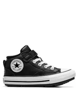Image of Converse Chuck Taylor All Star Malden Street Kids Boot, Black, Size 2 Older
