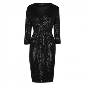 Image of SET Wrap Dress - 9990 Black