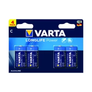 Image of Varta Longlife Power C Battery (Pack of 4) 04914121414