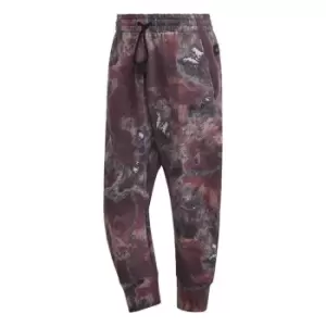 Image of adidas Parley 7/8 Length Joggers (Gender Neutral) Unisex - Medium Dark Khaki / Shadow Oli