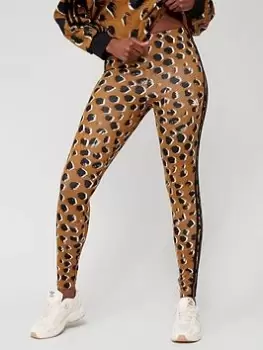 Image of adidas Sportswear Animal Print Leggings, Leopard, Size S, Women