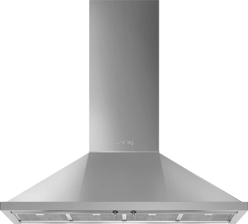 Image of Smeg Portofino KPF12X 120cm Chimney Cooker Hood - Stainless Steel