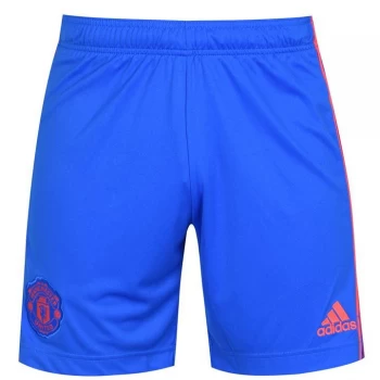 Image of adidas Manchester United Away Shorts 2021 2022 - Blue