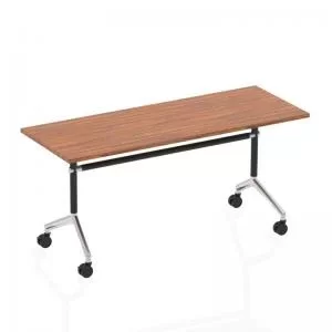 Image of Impulse 1600 Flip Top Rectangular Table Walnut
