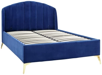 Image of GFW Pettine Double End Opening Ottoman Bedframe - Blue