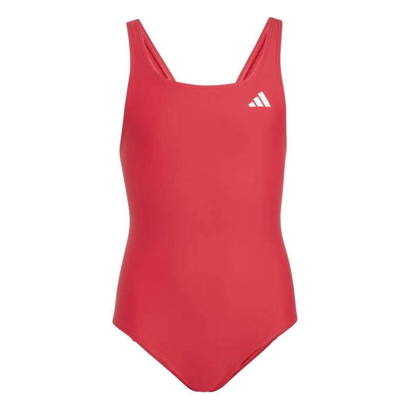 Image of Girls' V-back one Piece swimsuit adidas Rouge Female 11/12 ans