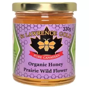 Image of St Lawrence Gold Pure Organic Prairie Wild Flower Honey 330g