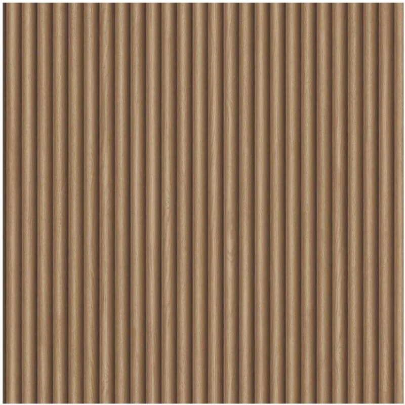 Image of YOL Ribbed Wood Effect Wallpaper Paste the Paper Washable Half Drop Match 10m x 53cm WL-2323