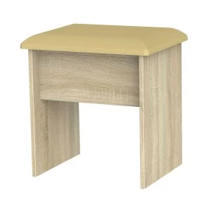 Image of Yelanto Ready Assembled Padded Stool - Oak