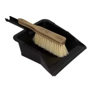 Image of Charles Bentley Charnwood Dustpan & Tampico Hand Brush Set