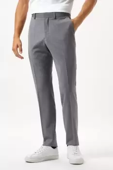 Image of Slim Fit Grey Performance Suit Trousers